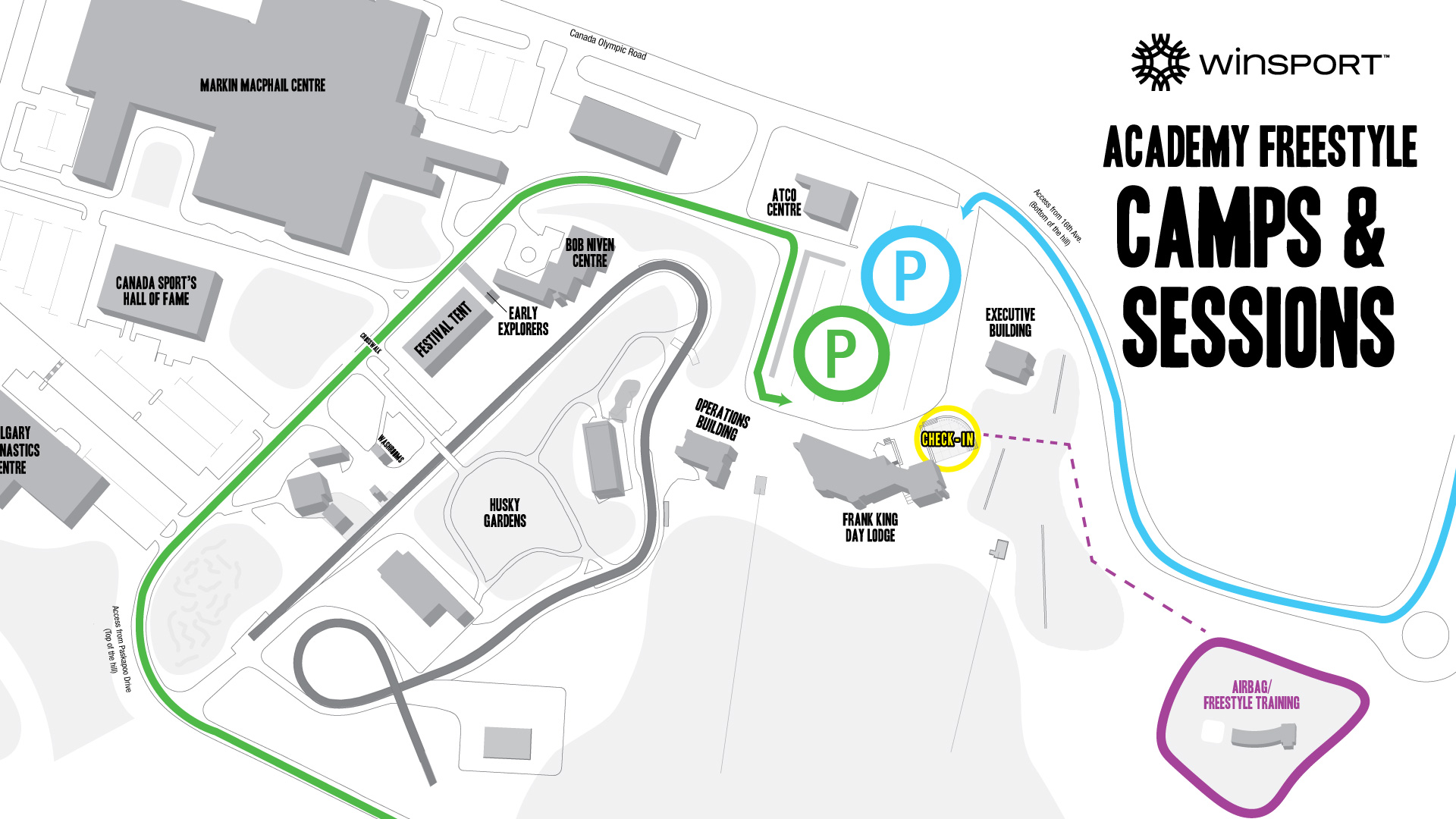 Check-in map