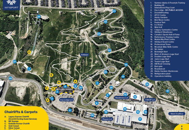 2025 WinSport Summer Park Map