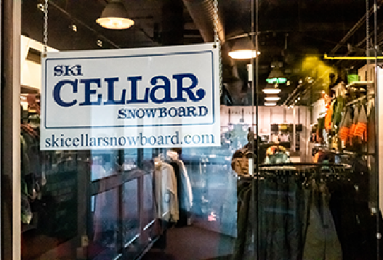 Ski Cellar Snowboard Sign v2
