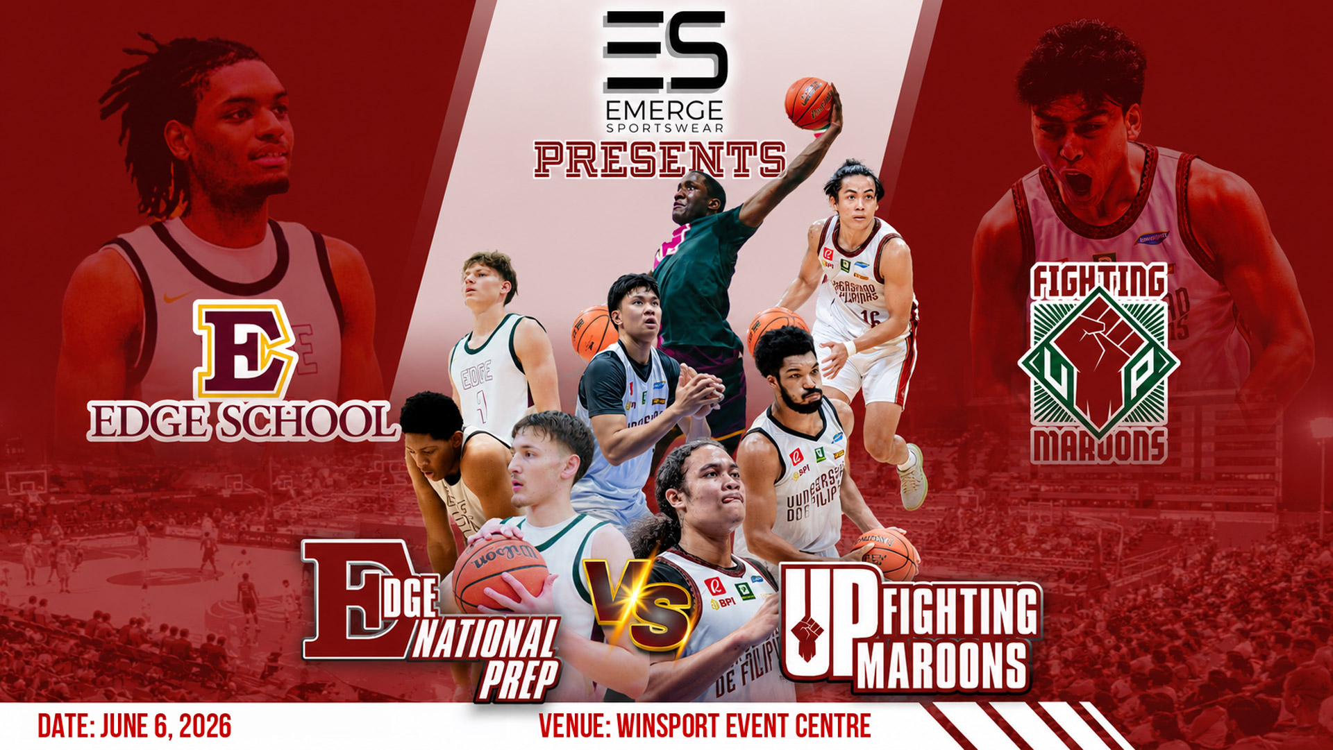 LANDSCAPE UP Fighting Maroons vs Edge National Prep