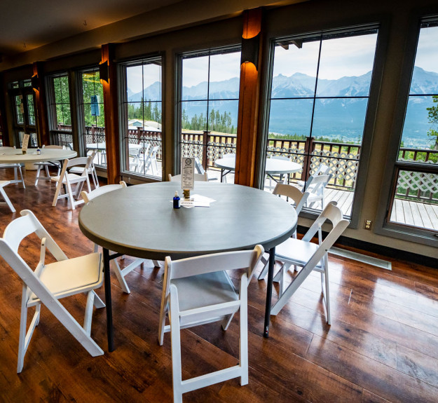 Banquet room at bill warren training centre 