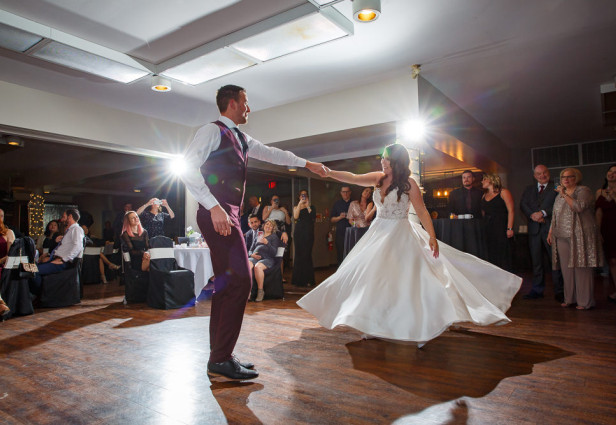 Couple dancing at bill warren training centre 