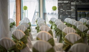Wedding chairs at bill warren training centre 