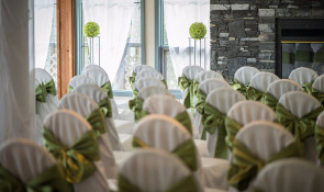 Wedding chairs at bill warren training centre 