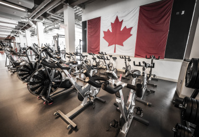 Cardio Bike setup at performance training centre 