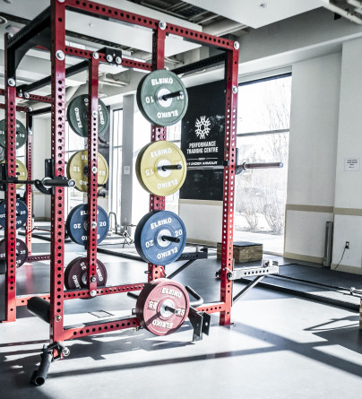 Squatting racks for training programs