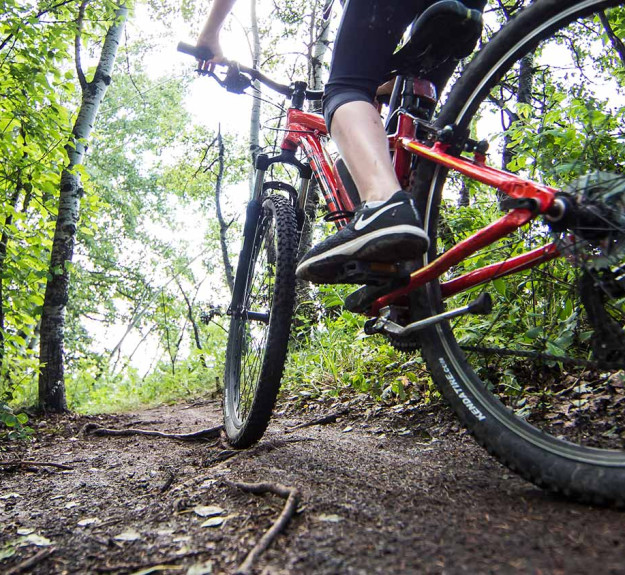 Winsport MountainBiking mountainbikerridingthroughtrail